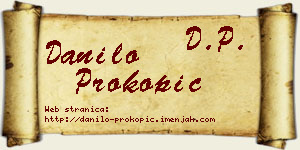 Danilo Prokopić vizit kartica